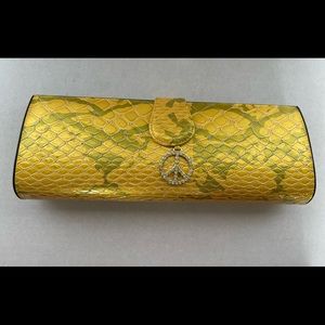 Bella Collection Crocodile Clutch Gold $50